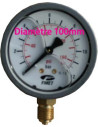 Manomètre radial Ø100 inox à glycérine