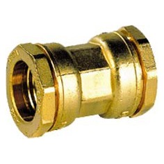 Manchon d'accouplement laiton pour tube PE- PN16