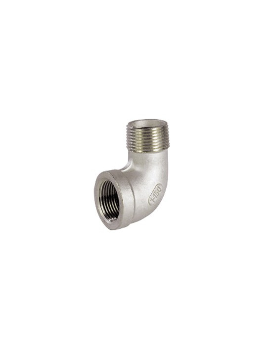 Coude 90° à visser F/F inox 316L
