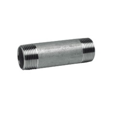 Mamelon tube 200 mm fileté - inox 316L