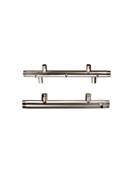 Collecteur inox aspiration 2 pompes