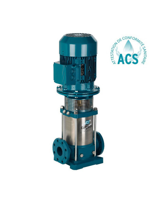 Pompe multicellulaire verticale inox brides en ligne (16 m3/h)