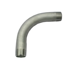 Coude mâle à 90° grand rayon inox 316L
