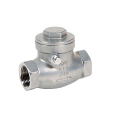 Clapet anti-retour inox 316 simple battant