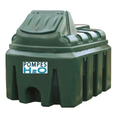 Distributeur gasoil et GNR avec cuve double paroi 2500L équipé d'une pompe 60 l/min, compteur, flexible 8m, pistolet automatique