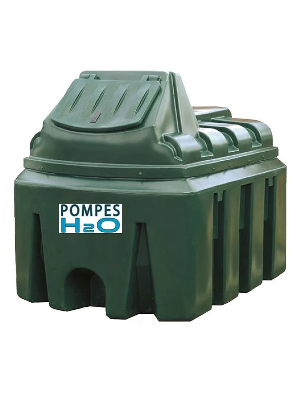 Distributeur gasoil et GNR avec cuve double paroi 2500L équipé d'une pompe 60 l/min, compteur, flexible 8m, pistolet automatique