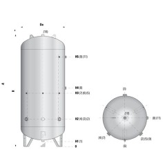 Réservoir accumulateur eau en pression en inox 304 - eau potable - Pression max 6 bars 2