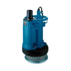Pompe submersible en fonte 4 pôles Tsurumi KRS (TRI 400V) relevage eaux chargées en boue, sable, carrières, mines, BTP