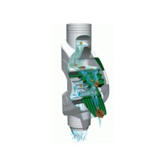 Filtre eau de pluie auto-nettoyant s'intalle sur la descente de goutière, rejette les impuretées, feuilles, mousses 2