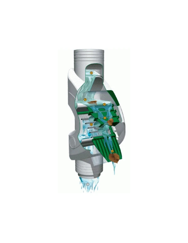 Filtre de descente de gouttière pour cuve eau de pluie avec double filtre à tamis, rejet des impuretées, feuille, mousses