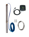 Equipped 3" stainless steel borehole pump Calpeda 3SD + PFC M/T