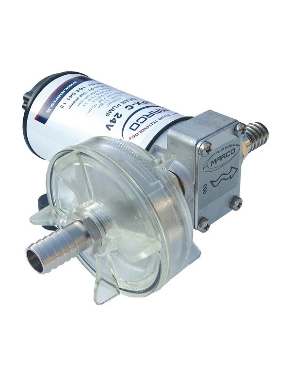 Pompe de transfert 12-24V pour liquides chimiques UPXC