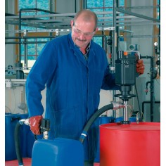 Vide fût ATEX pour hydrocarbures, solvants, éthanol, benzène, alcool butylique, isopropanol, kérosène, méthanol, pétrole 2