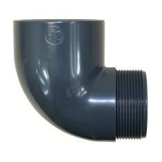Coude à 90° à coller et visser PVC PRESSION
