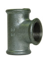 Equal tee F/F/F in galvanised cast iron
