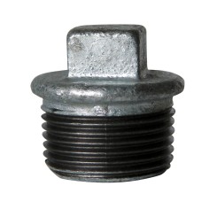 Bouchon male en fonte galvanisé