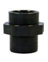 Straight adaptor F/M solvent weld and threaded pressure PVC