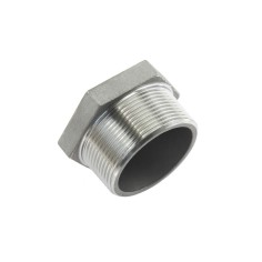 Bouchon mâle hexagonal à visser (modèle évidé) inox 316