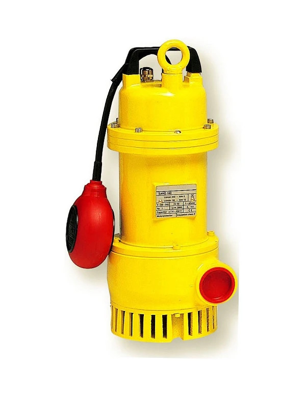 Pompe de drainage en fonte eaux boueuses, sableuses, DREN 100 monophasé avec flotteur - Débit max 18 m3/h - hauteur max 12 m