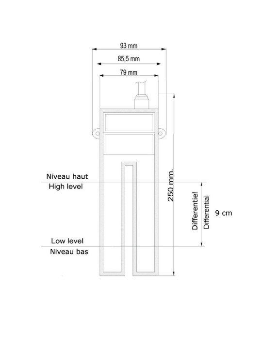 Régulateur de niveau espace réduit REKA