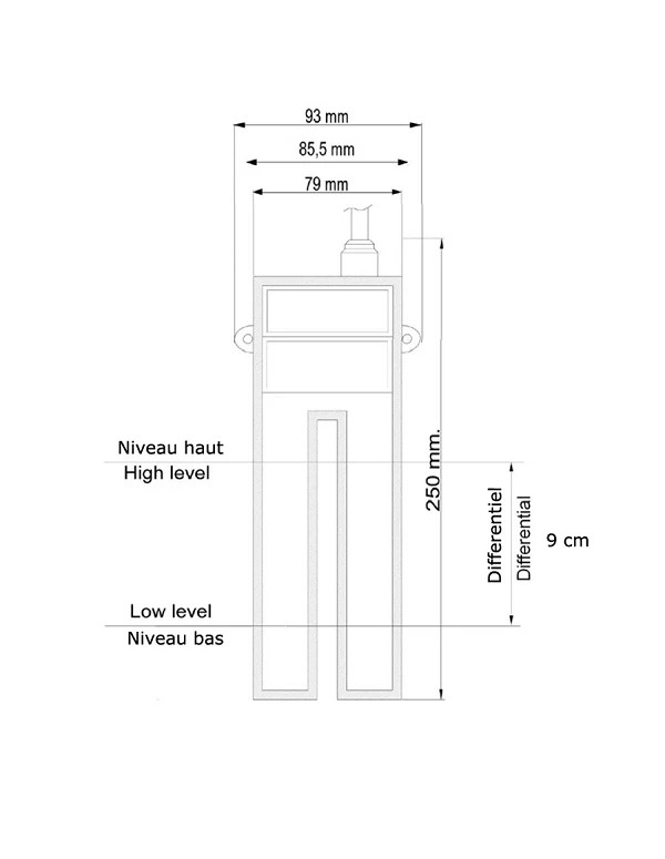 Régulateur de niveau espace réduit REKA