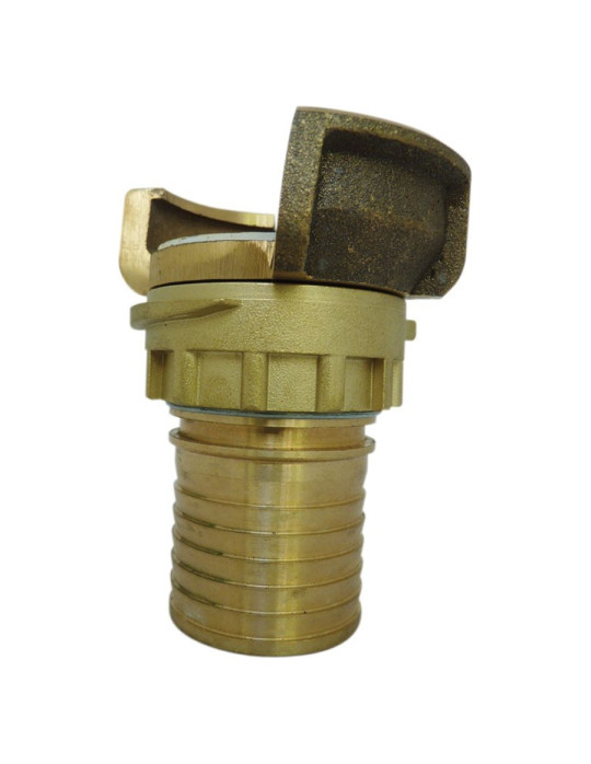 Raccord Guillemin Bronze à douille annelée réduite à collerette