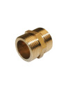 Equal brass nipple M/M