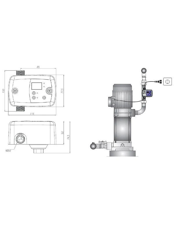 Pressostat électronique digital Switchmatic et Switchmatic 2