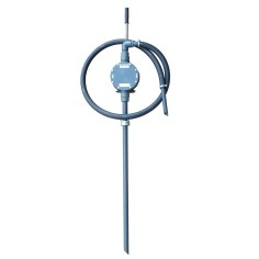 Pompe à membrane manuelle ACIDE, tube plongeur, bec verseur, et coude en inox, tuyau UPE