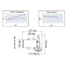 Pompe auto-amorçante eau claire - UP12-PV 12-24V 2