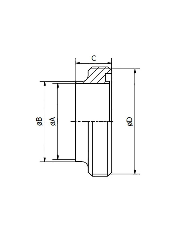 Nez à souder SMS inox 316L