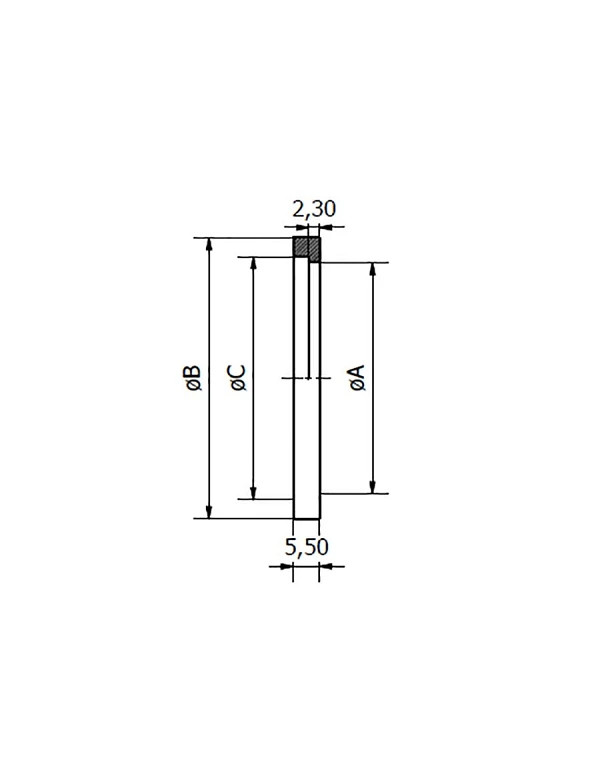 Joint de raccord SMS - EPDM