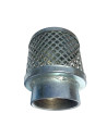 Galvanised strainer with threaded sleeve 1" 1/2 to 6"