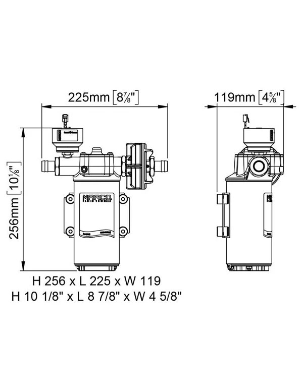 Groupe surpresseur eau 12/24V à vitesse variable UP14/E