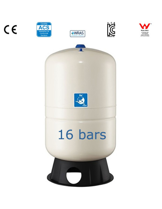 Réservoir à membrane vertical Max 16 bar