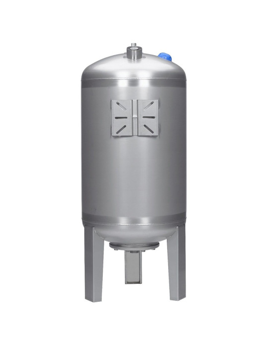 Réservoir à vessie vertical inox 304 INOXVAREM 100L, 200L, 300L et 500L avec sortie 1/2" supérieur