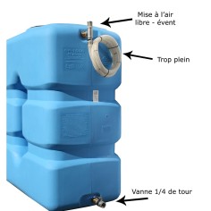 Bâche de disconnexion eau de ville 1000 L - BACS 1000 2