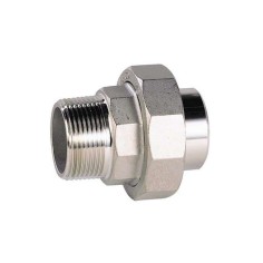 Raccord union inox 316 mâle à visser et souder BW
