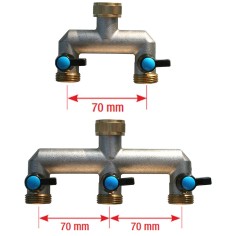 Nez de robinet Laiton selecteur de circuit 3/4" 2