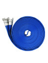 PVC layflat hose DN40 aluminium Guillemin coupling crimped - PS 10 BAR