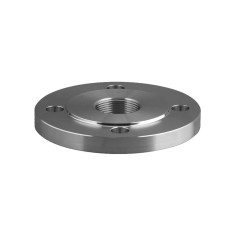 Bride plate taraudée centre - Inox 316L