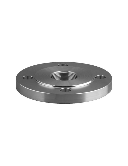 Bride plate taraudée centre - Inox 316L (DN15 à DN250)