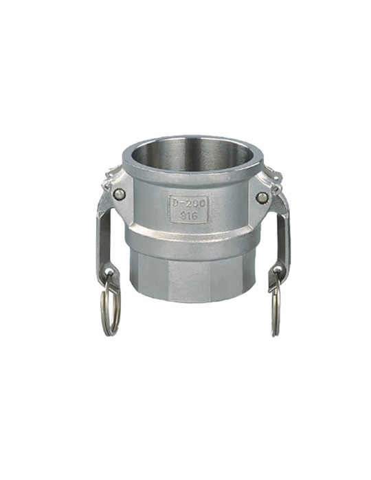 Raccord à Cames Inox 316 type D coupleur femelle