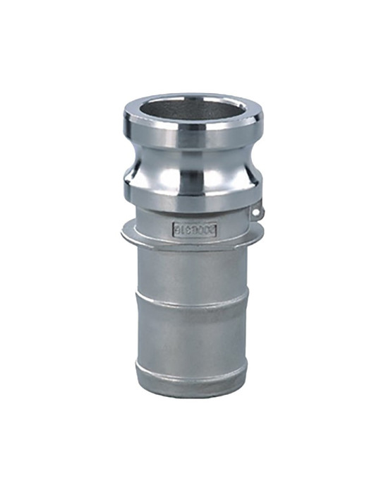 Raccord à Cames Inox 316 type E adaptateur à douille annelé