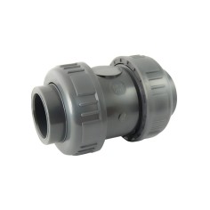 Clapet anti-retour PVC-U à ressort inox 316