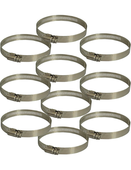 Colliers inox à bande pleine 12mm W4
