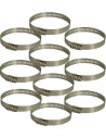 Hose clamps 12 mm wide 304 stainless steel (x10)