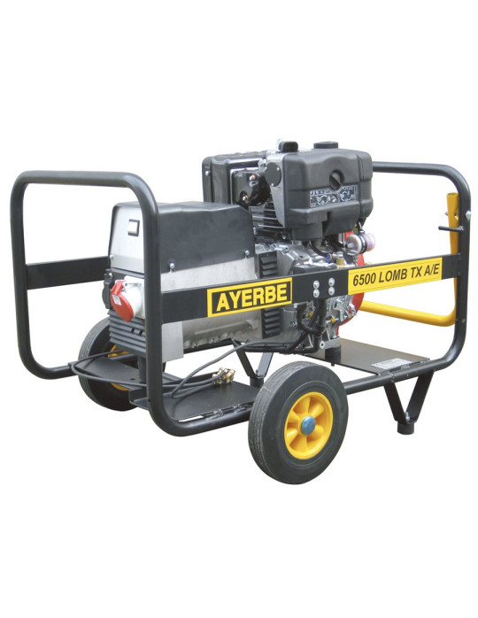 Groupe électrogène chantier diesel monophasé sur chariot - AY-6000 D-LB-E-MN