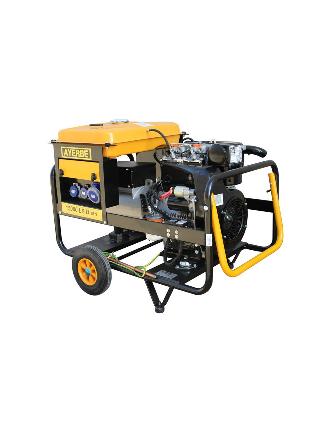 Single-phase diesel site generator set Lombardini