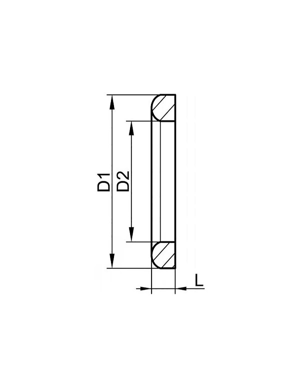 Joint DIN semi-torique EPDM